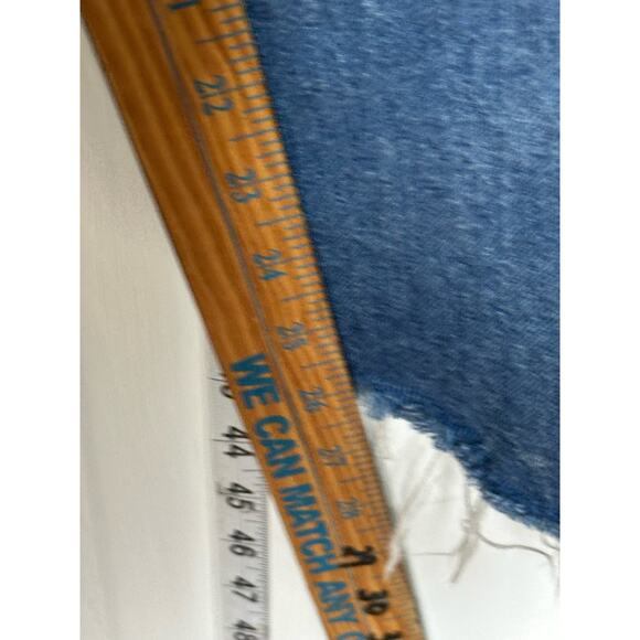 Boyish Brady Jeans Mercy Island button fly wide leg flare raw hem Size 32 - Picture 5 of 12